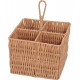 Porta Talher Quadrado 23,3cm Altura 17cm Largura Vertical Claro
